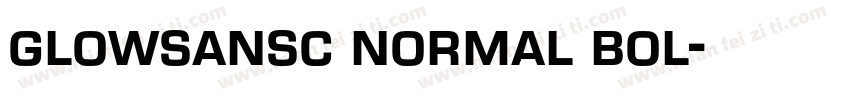 glowsansc normal bol字体转换